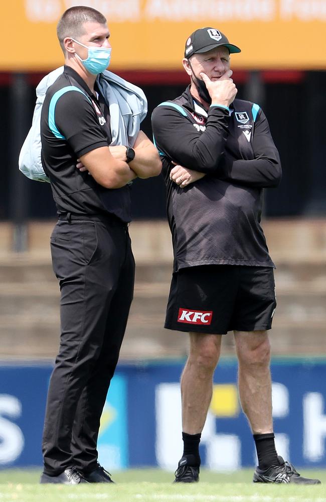 Ken Hinkley, senior coach of the Power