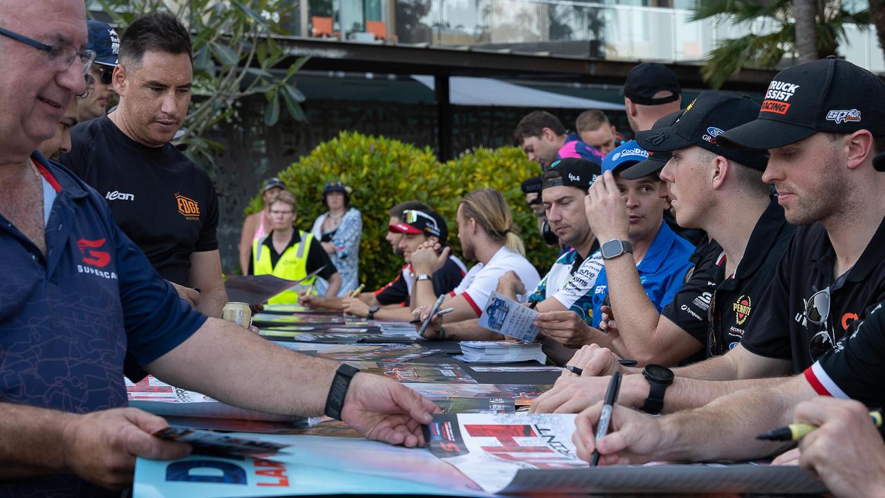 Driver and Rider signing at Darwin Waterfront for betr Darwin triple crown 2023 Picture: Pema Tamang Pakhrin