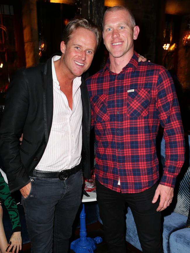 The late Jai Evans and Scott Gooding at the Camp Quality Dine at Mine Campaign Launch held at Ananas at The Rocks.