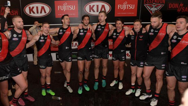 The Bombers were a different side against the Cats. Pic: AAP