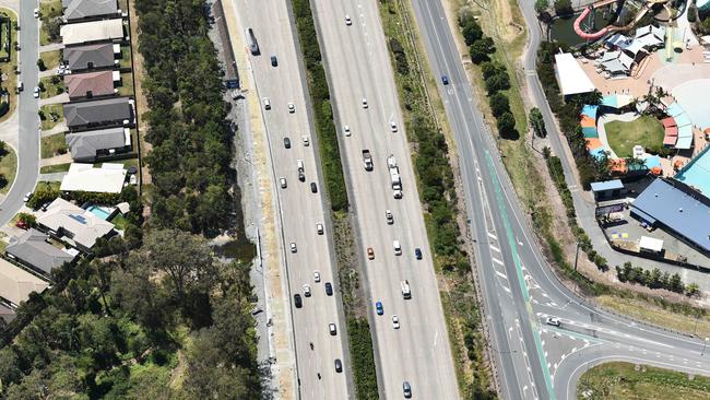 Part of the Pacific Motorway (M1) between Gold Coast and Brisbane. Picture: Nigel Hallett