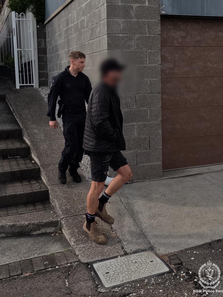 The man allegedly punched the men in the head. Picture: NSW Police.