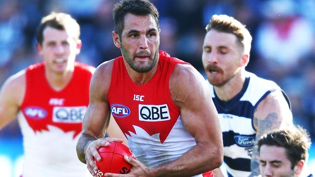 Josh Kennedy was huge against the Cats. Picture: Getty