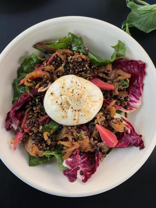 The black barley and fennel salad. Picture: Jenifer Jagielski