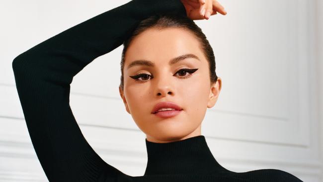 ‘Society constantly tells us that we’re not enough.’ Selena Gomez is speaking out about impossible beauty standards. Picture: Rare Beauty