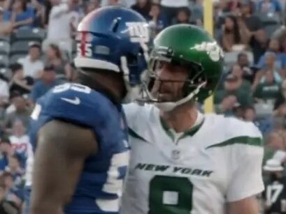 Aaron Rodgers and Jihad Ward got into it on “Hard Knocks.” Photo: Twitter