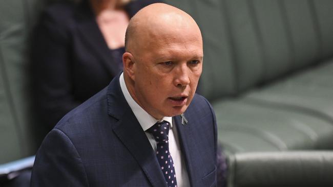 Leader of the Opposition Peter Dutton