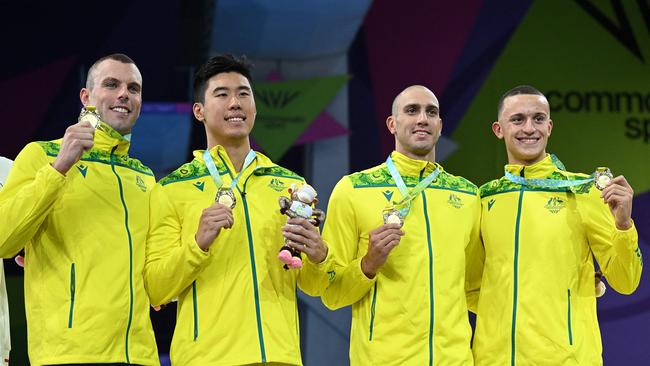 William Yang won two gold medals as part of the Australian relay teams at the 2022 Commonwealth Games in Birmingham
