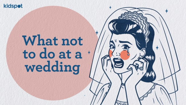 What not to do at a wedding