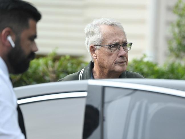 12/11/2024:  Former treasurer and current National President of the Labor Party, Wayne Swan, leaves his home in Brisbane. pic: Lyndon Mechielsen/The Australian