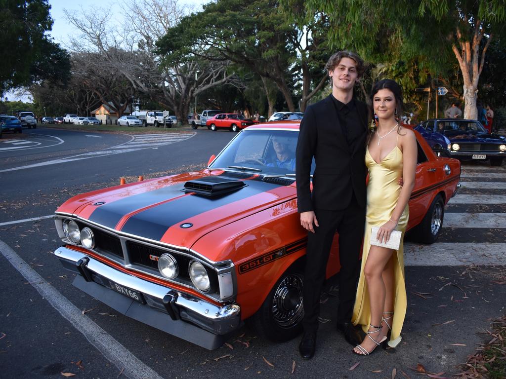 Brock De Groot and Sienna Wyer at Mirani State High School formal at Ocean International on September 8, 2023. Photo: Zoe Devenport
