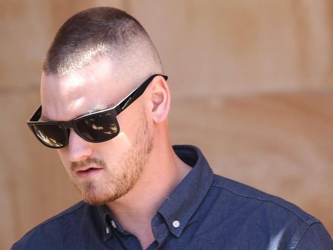 NEWS ADVJaiden McManus, 21, leaves Adelaide Magistrates CourtImage/Russell Millard Photography