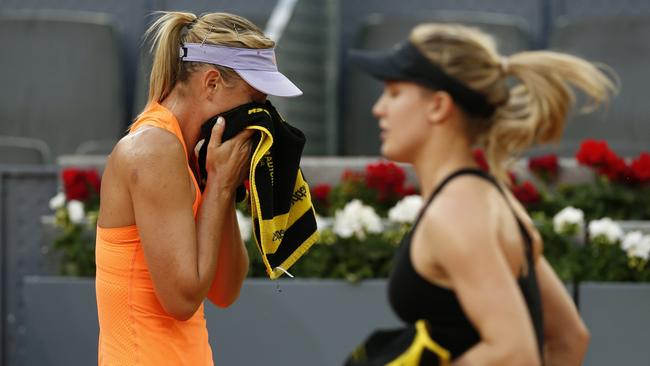 Maria Sharapova (left) has just returned from a ban for performance-enhancing drugs.