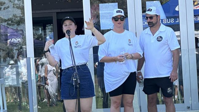 The Stewart family at the Kawana Surf Club, 2024. Picture – Madeline Grace.