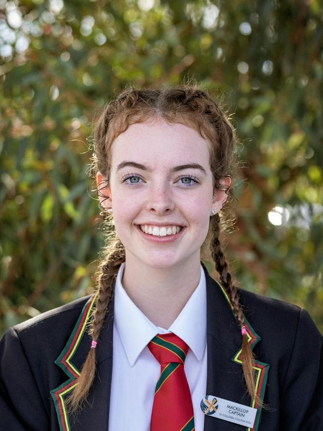 St Columba College Captain for 2025, Alisha Inwood. Picture: Supplied