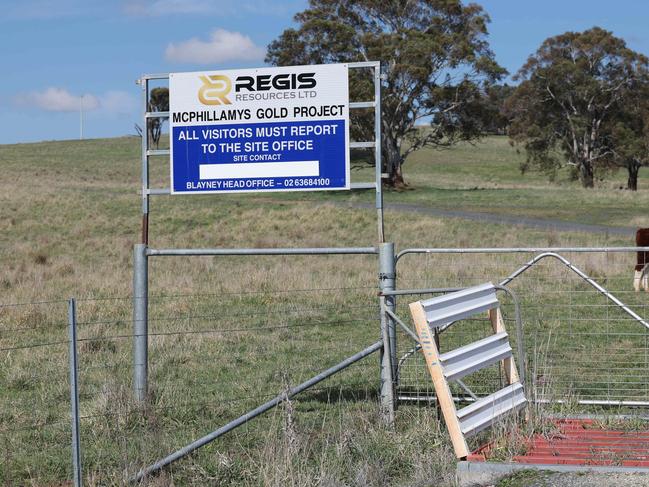 The entrance to McPhillamys Gold Project.. Picture: Rohan Kelly