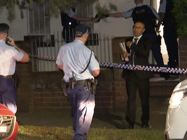 Police arrested a 22-year-old man at the scene. Picture: TNV