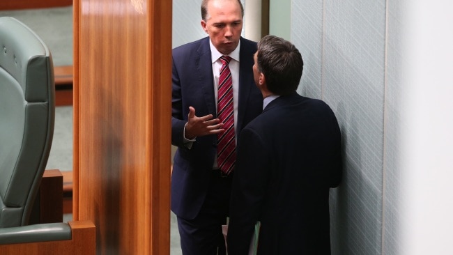 Defence Minister Peter Dutton and Deputy Labor leader Richard Marles (seen in 2015) have revealed they are "good friends". Picture: News Corp Australia