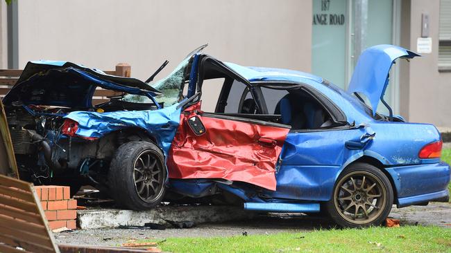 The blue subaru has a distinctive red door. Picture: Josie Hayden