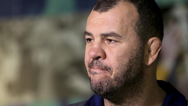 Wallabies coach Michael Cheika is up against it under current conditions. Picture: AAP