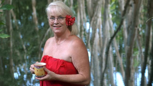 ABC Mornings presenter Pat Morrish at her home at Yorkeys Knob in 2004. Ms Morrish now lives in New South Wales but says her “heart is still in Far North Queensland”. (Mike Watt)