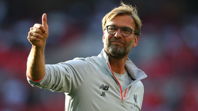 A thumbs up from Liverpool manager Jurgen Klopp.