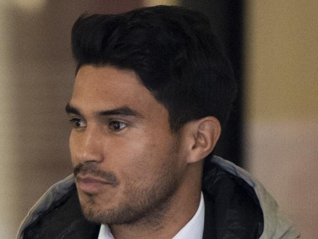 SYDNEY, AUSTRALIA - NewsWirePhotos -Monday, 24 June 2024:Ulises Davila pictured leaving Downing Court. Three A-League players have been charged following an investigation by the Organised Crime Squad into alleged betting corruption under Strike Force Beaconview.Picture:NewsWire/ Monique Harmer