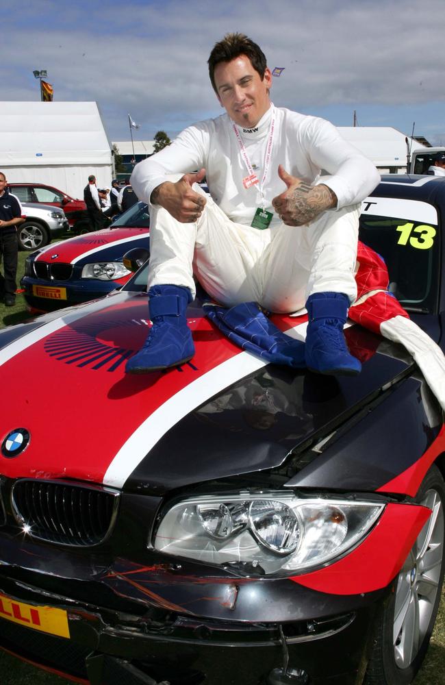 Carey Hart after the celebrity race.