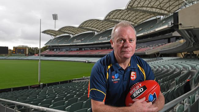 SANFL CEO Jake Parkinson wants fans to back their clubs by buying a membership. Picture: Tom Huntley