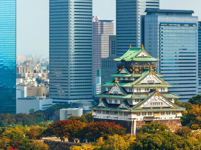 Osaka Castle is the city’s best known tourist attraction.
