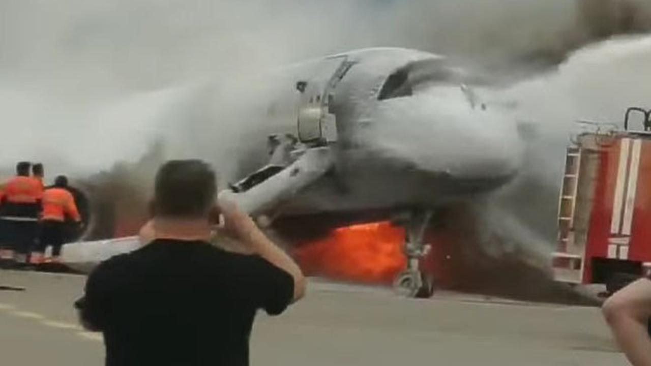 Aeroflot plane fire Video shows copilot saving pilot during Moscow