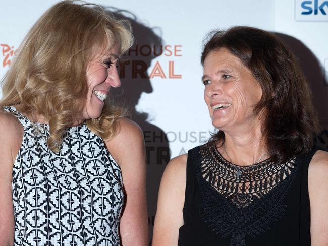 Mary Decker (left) and Zola Budd at the Premiere of Sky Atlantic's documentary "The Fall" in London.