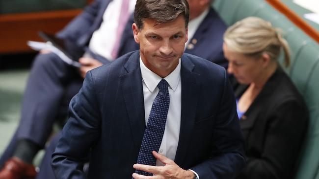 Energy Minister Angus Taylor during Question Time. Picture: Kym Smith