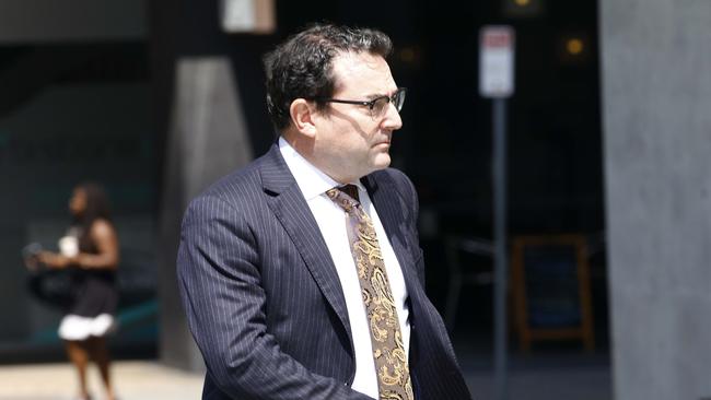 Andrew Hoare, Mr Lehrmann’s defence barrister, at the Supreme Court in Brisbane. Picture: NCA NewsWire / Tertius Pickard