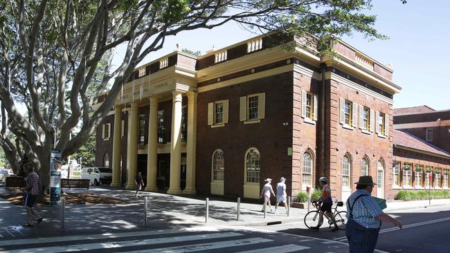 Manly Town Hall could be lit up in rainbow colours to help the northern beaches celebrate next year’s Sydney WorldPride 2023 Festival that supports the LGBTQ+ community. Picture: Virginia Young