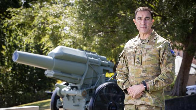 Chief of Army, Lieutenant General Simon Stuart at Anglesea Barracks, Hobart. Picture: Chris Kidd