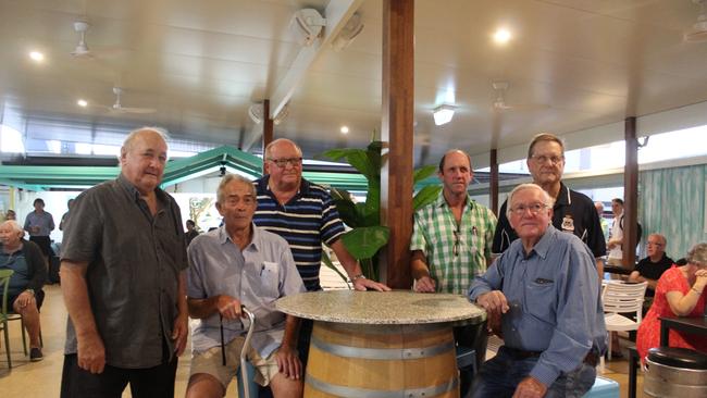 Committee members of the Bundaberg Flood Protection Group Gill Steinhardt, Walter Whitbread, Sid McKeown, Tony Mills, Paul Granacchi and Len Reid.