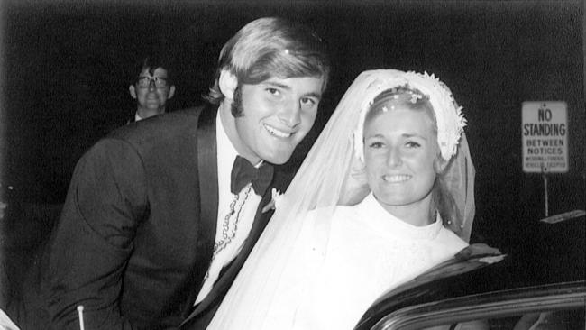 Chris Dawson and Lynette Simms on their wedding night. Picture: Supplied.