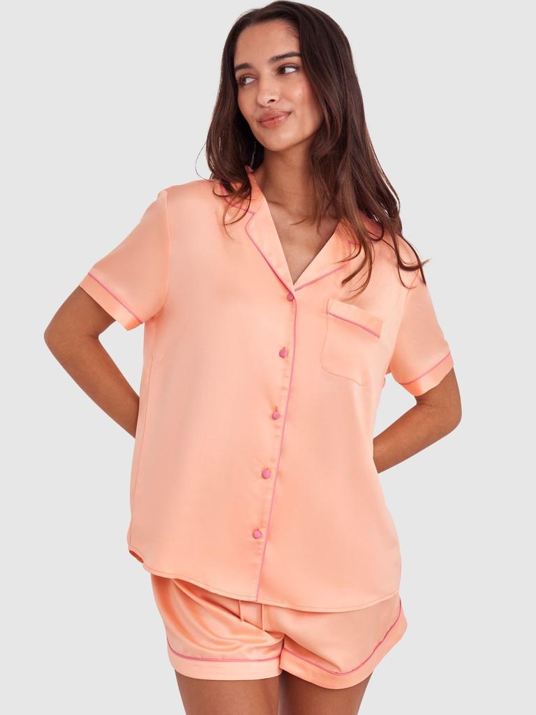 Liquid satin discount short pj set