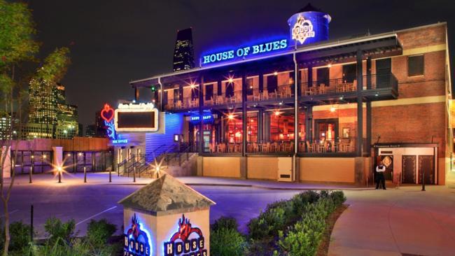 The House of Blues in Dallas, Texas. Qantas flights to Dallas have led Australians to travel further afield.