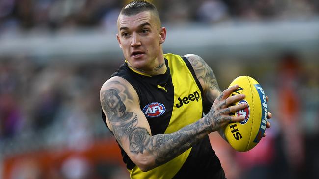 Dustin Martin was outstanding on Sunday. Picture: AAP Images