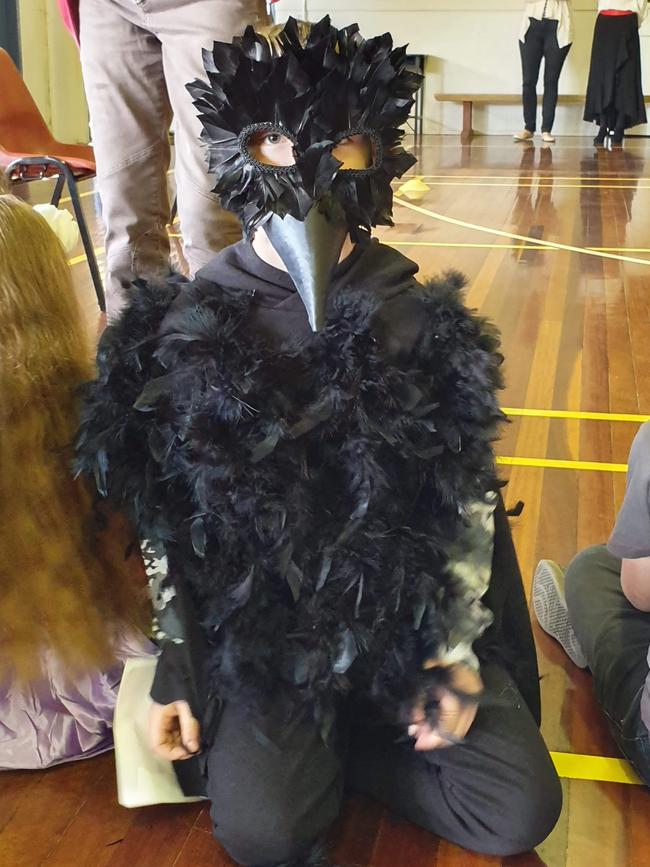 Ryan dressed as the Clever Crow Picture: Kirsten Leal