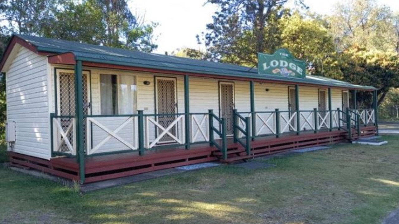 The Lodge is selling for $17,500 and comprises of six rooms including a kitchen/dining room.