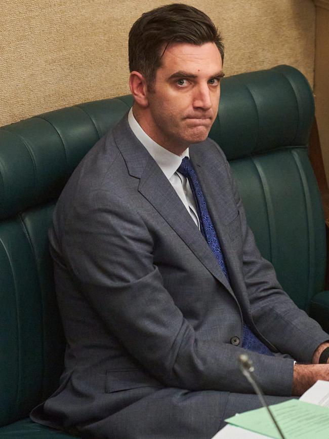 Fraser Ellis during Question Time. Picture: Matt Loxton