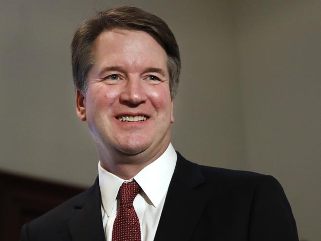 FILE - In this July 26, 2018, file photo, Supreme Court nominee Judge Brett Kavanaugh on Capitol Hill in Washington. As President Donald Trumpâ€™s nominee to the Supreme Court, his views on affirmative action, along with voting rights and discrimination, are coming under scrutiny by civil rights organizations as the Senate Judiciary Committee prepares to begin confirmation hearings Tuesday.(AP Photo/Jacquelyn Martin, File)