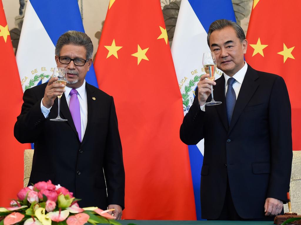 El Salvador is the latest nation to switch allegiances from Taiwan to China. Picture: Wang Zhao/AFP