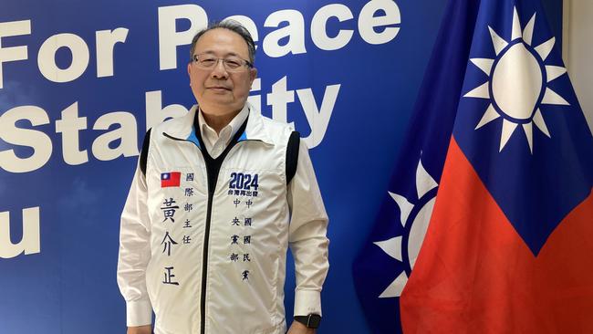 KMT’s director of international affairs Alexander Huang in the party's Taipei office. Picture: Will Glasgow