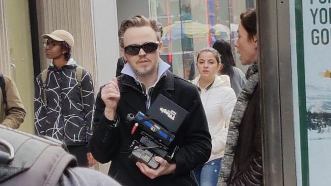 Matthew Newton was seen directing his latest film ‘Who We Are Now’.