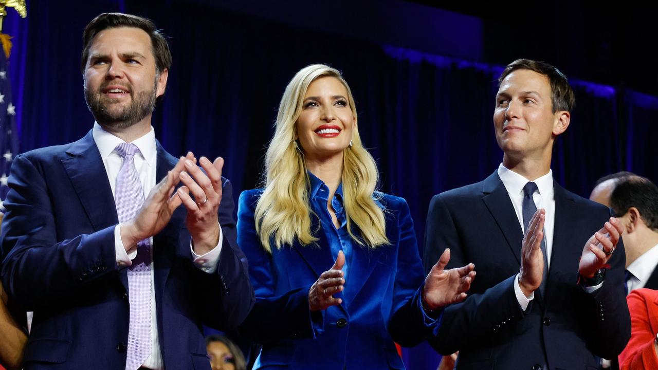 The businesswoman and her husband Jared Kusher have no plans for a return to political life. Picture: Chip Somodevilla/Getty Images