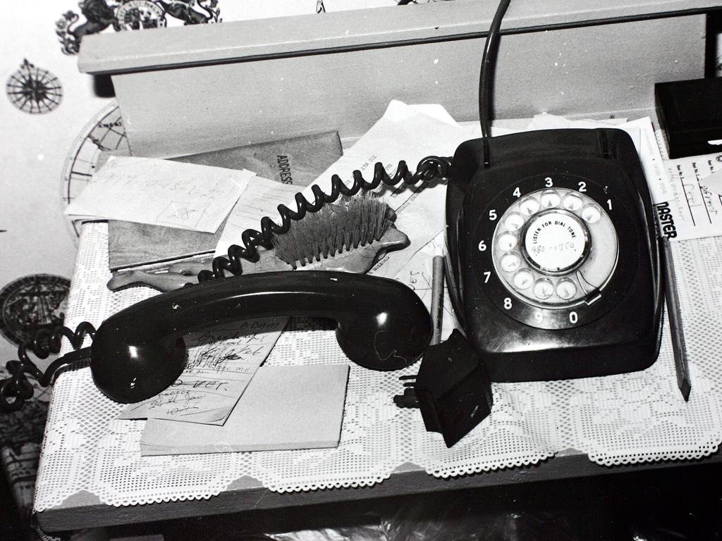 The phone inside the home that Ms James James used. Picture: Supplied